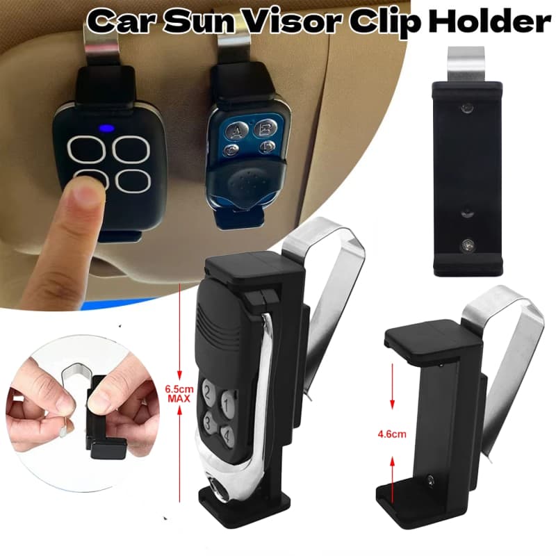 5 Pçs Carro Viseira De Sol Clipe Titular 48-70mm Clipes Ajustáveis Suporte Para Porta Garagem Controle Remoto Universal 