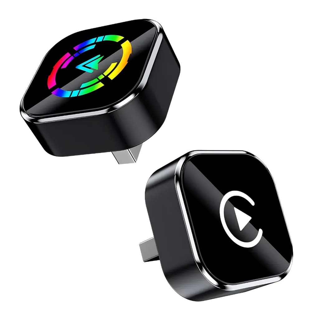 Adaptador carplay Sem Fio Para Conexão Rápida iPhone/Android , Latência , De Chamada Mãos-Livres , Carregador Eletrônico