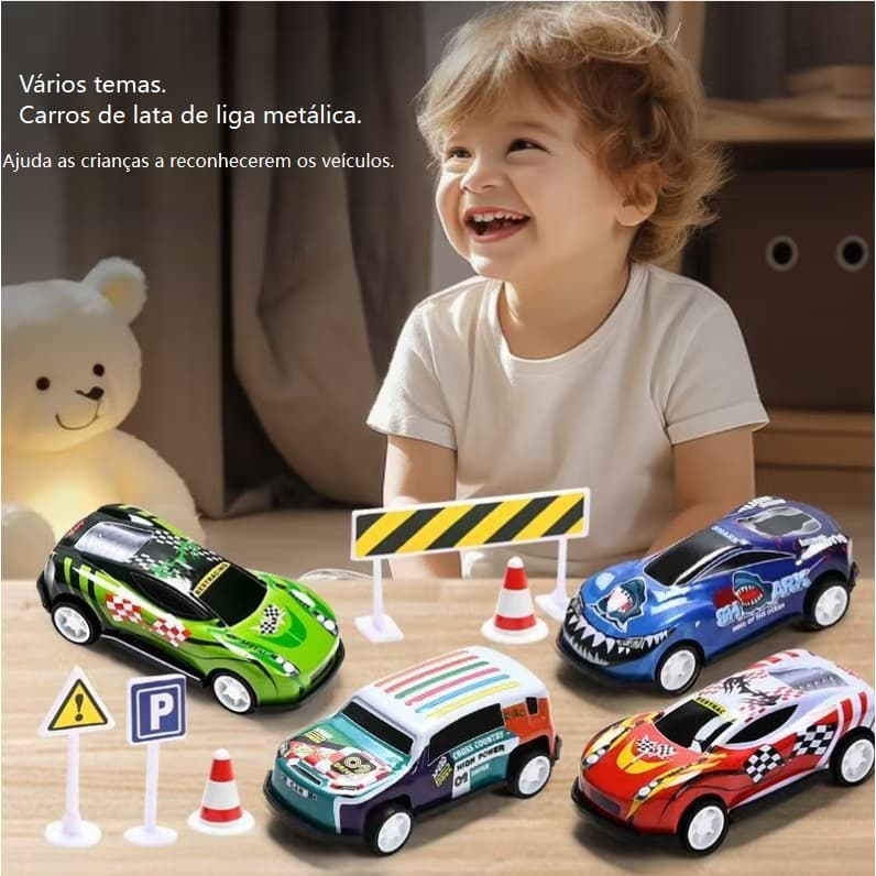 Carro de Brinquedo Pequeno para Crianças/Puxe para Trás Modelo de Carro de Brinquedo Pequeno Inercial/Carro de Brinquedo