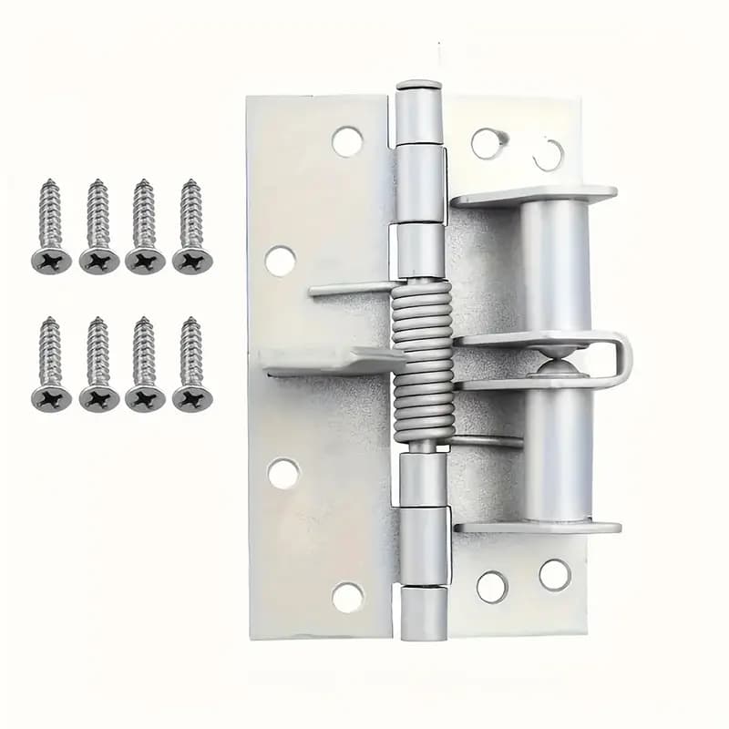 Dobradiças de Fecho de Porta Automático de Aço Inoxidável com Mola Ajustável