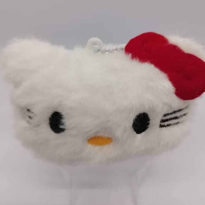 Pingente de boneca de pelúcia fofo Hello Kitty/mochila de boneca com pingente/acessórios para chaveiro