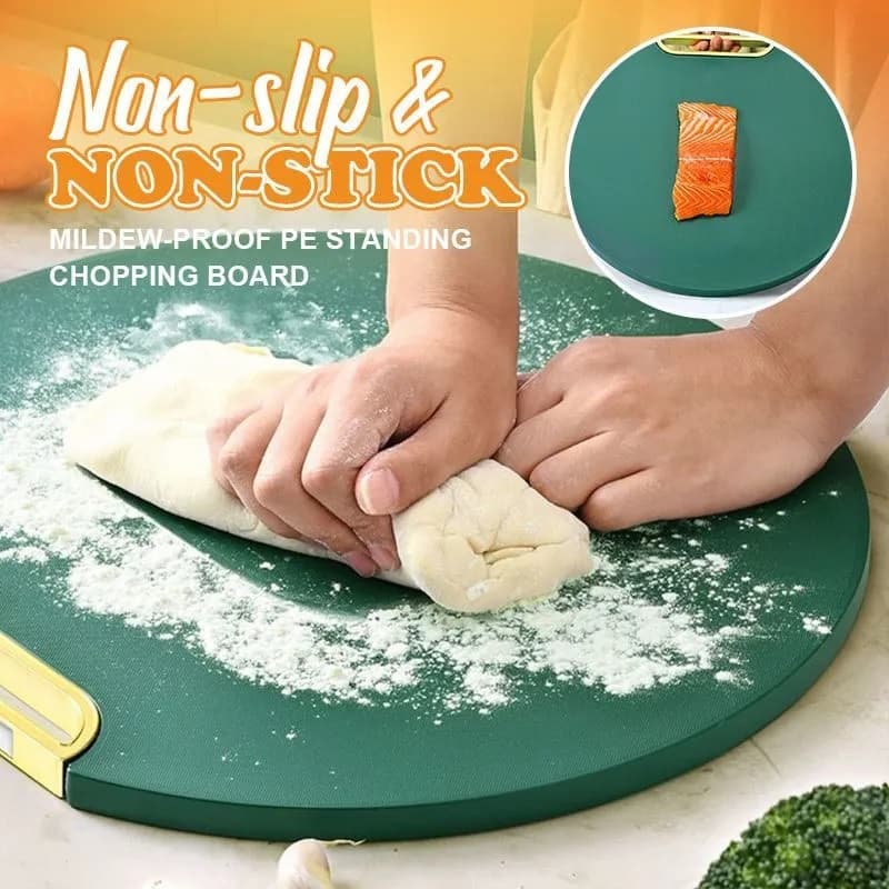 Tábua De Corte Antibacteriana À Prova De Mofo 32cm Com Suporte Em Pé Para Cozinha