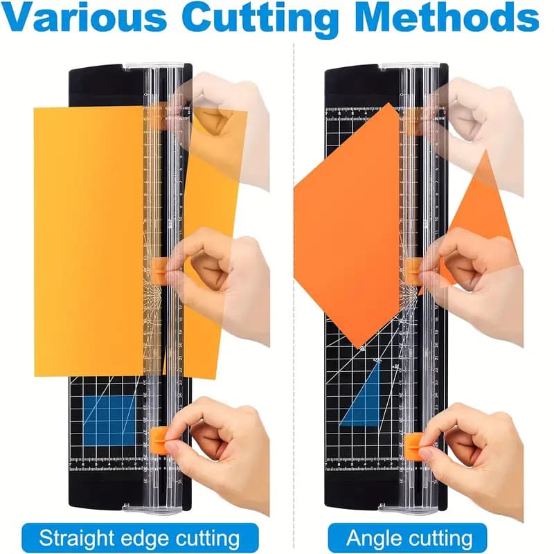 Cortador De Papel Guilhotina A4 Portátil Preto