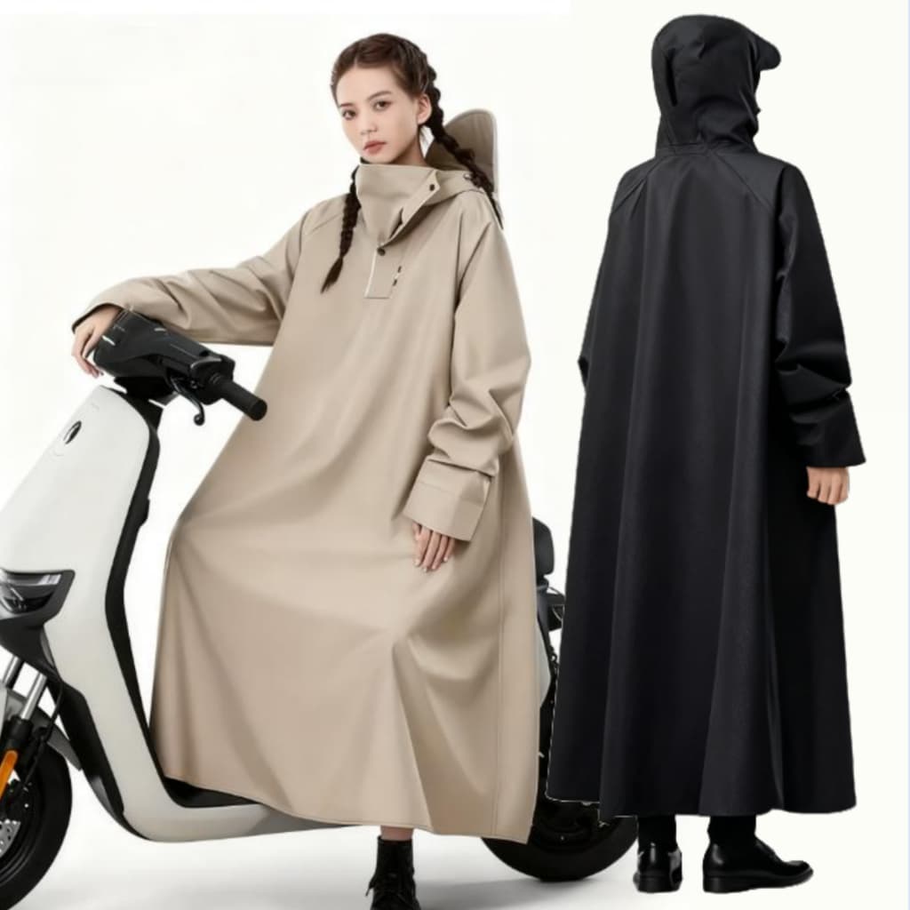 Capa de chuva para veículo elétrico Bateria Capa de chuva para motocicleta Homens Mulheres Capa de chuva longa