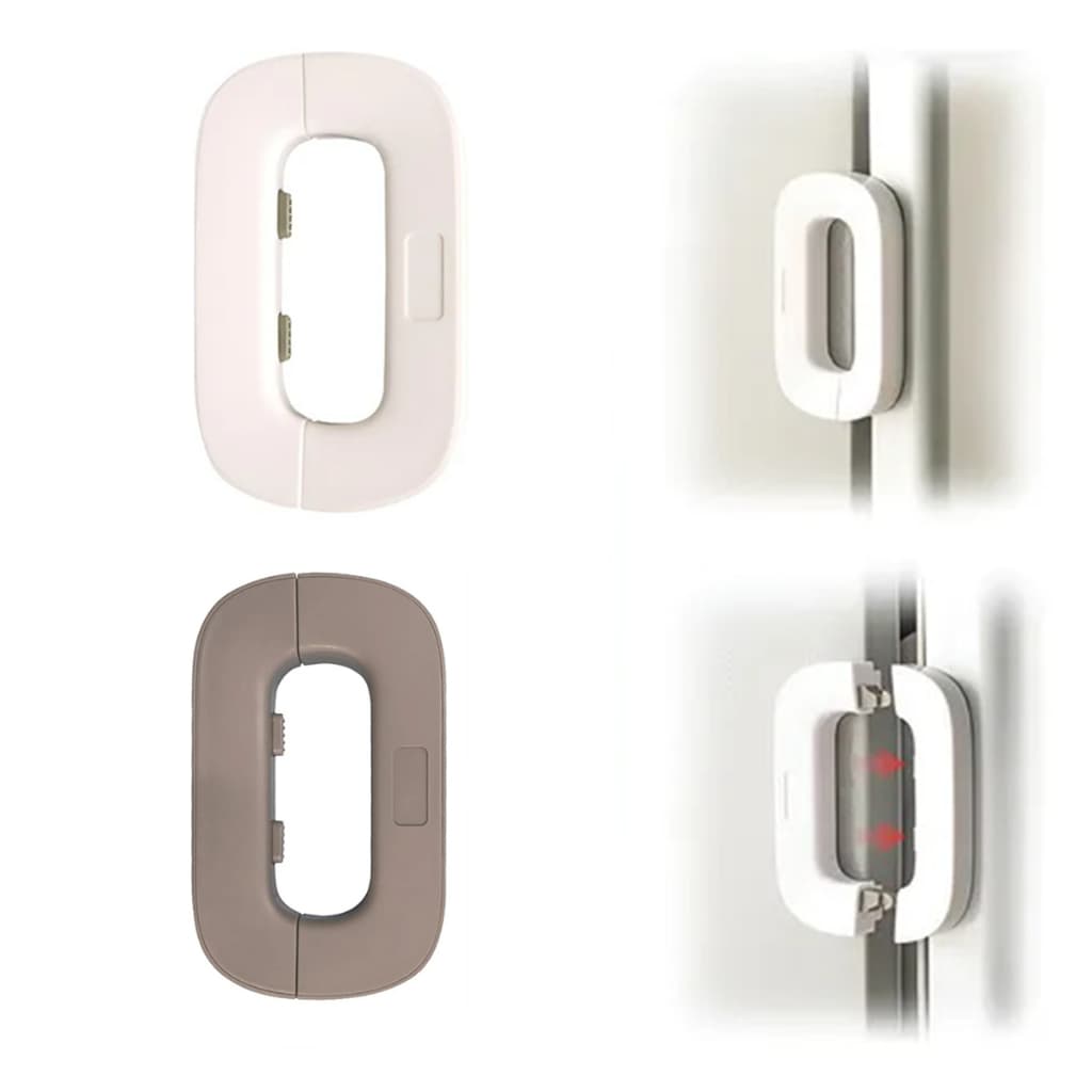 2 Trava Porta Geladeira Segura para Bebês e Crianças Bloqueio Anti-Abertura AcidentalFácil de Instalar Sem Furo