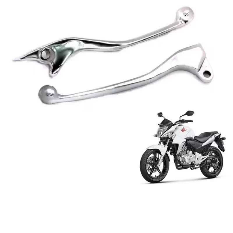 Manete Maçaneta Cromado Freio a Disco Cg Fan Titan 125 150 160 Par