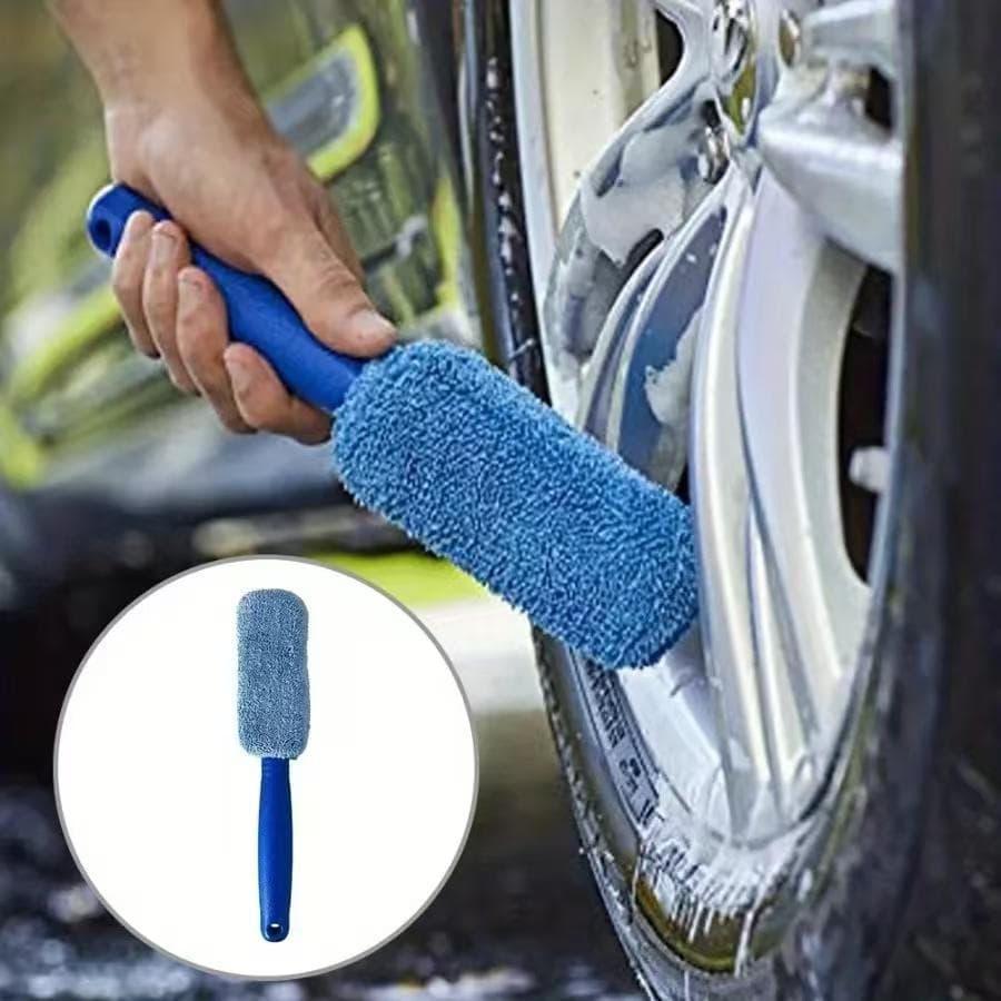 Lavagem De Roda De Carro Limpeza Portátil Microfibra Pneu Aro Escova Para Com Alça De Plástico Ferramentas De Automática