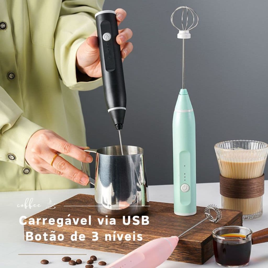 Mini Misturador Batedor Mixer Elétrico Para Claras de Ovos Leite Café Clara de Ovo-3 Velocidades