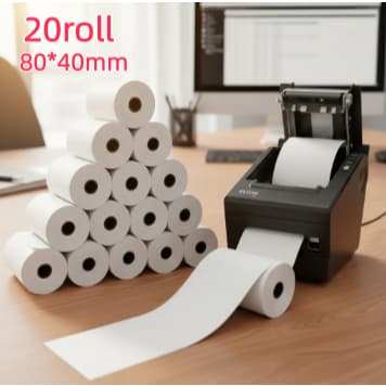 Bobina Térmica 80x40 Pdv Cupom Fiscal Cx 20 Unidades Branca