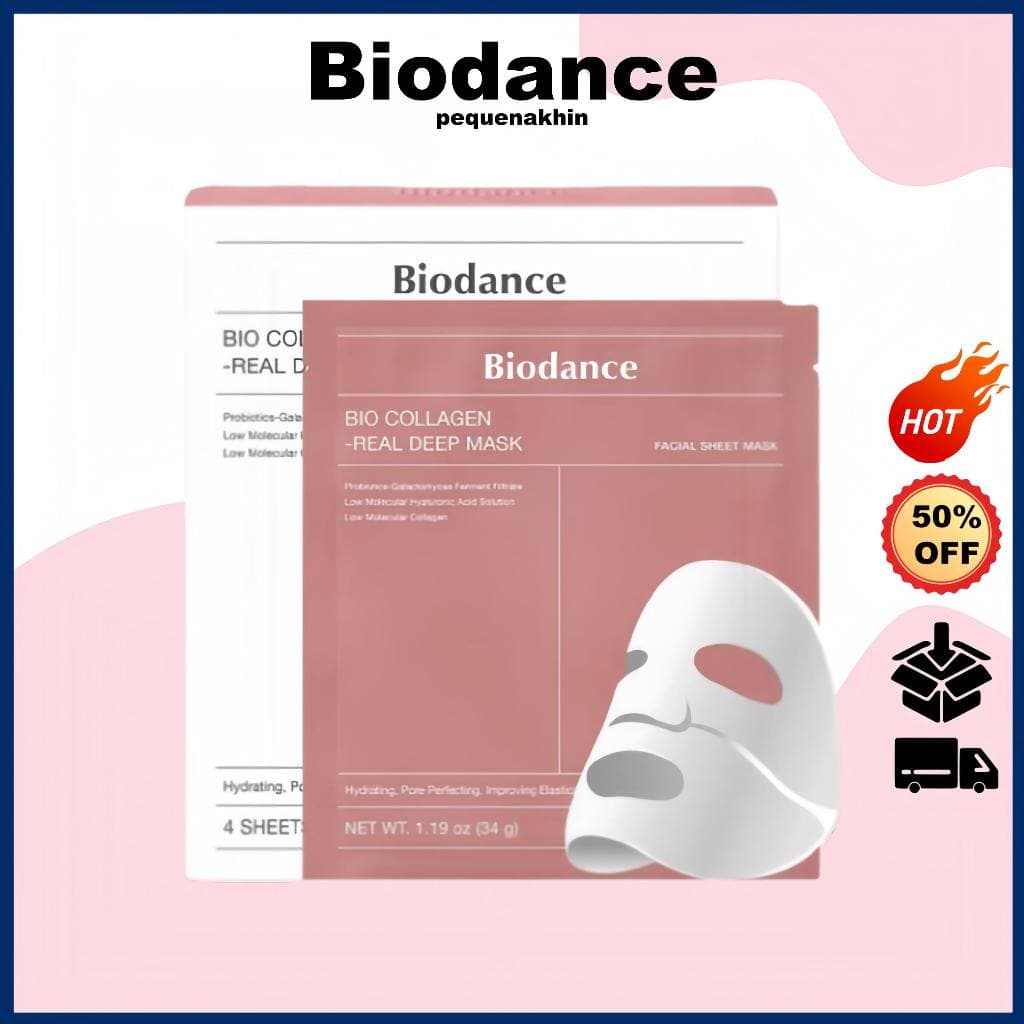 4.4 Folha De Máscara Profunda Real De Bio-Colágeno/Hidratação/Melhora A Elasticidade Da Pele/Aperta Os Poros