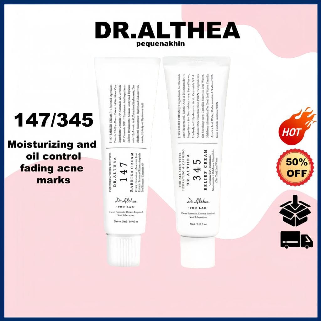 4.4dr.althea345 Creme De Alívio/147 Reparador De Barreira 50ml/Calmante Hidratante Antioxidante