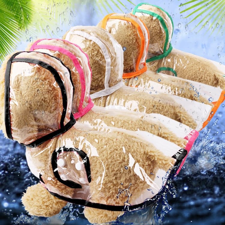Capas De Chuva Para Cães Com Capuz Poncho Casaco Impermeável Cachorros Roupas Animais De Estimação