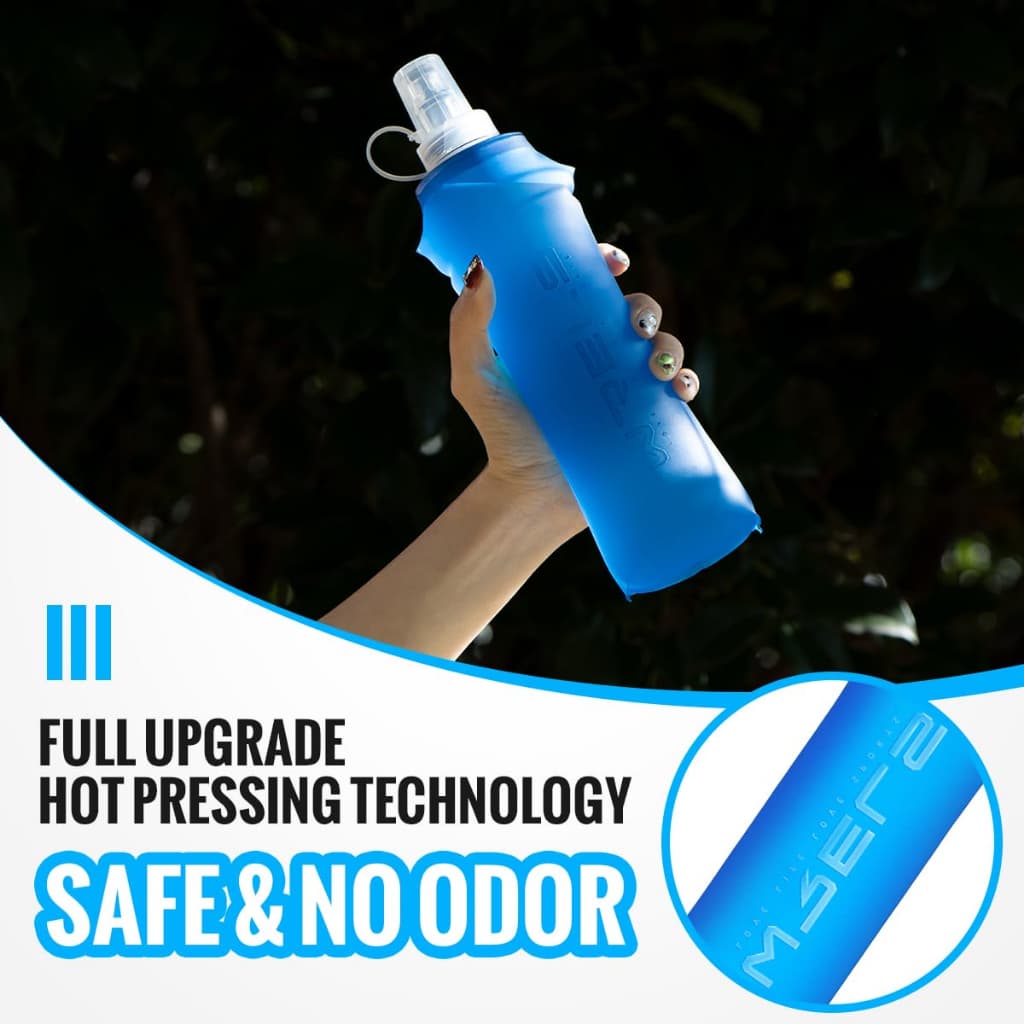 250ml 500ml Garrafa De Água Dobrável De Silicone Macio Ao Ar Livre Esporte Viajar Correndo Chaleira Hidratação