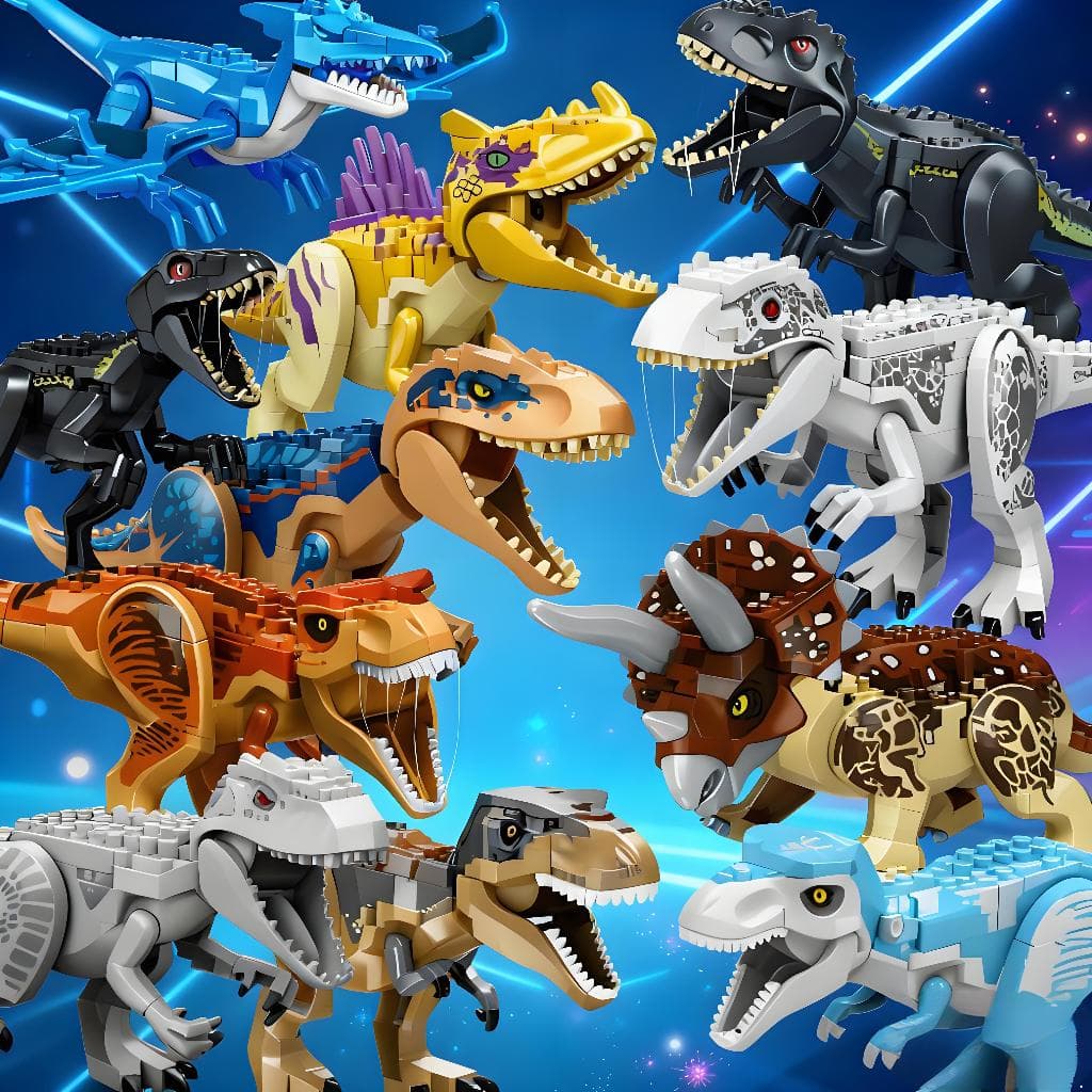 Bloco De Dinossauro Indominus Rex Jurassic World Dinossauro De Bloco De Montar