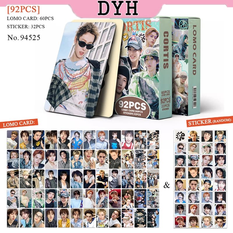 92 Pçs/Caixa CORTIS Photocard JAMES SEONGHYEON MARTIN JUHOON KEONHO LOMO Cartão Adesivo Cor Exterior As Linhas Álbum Col