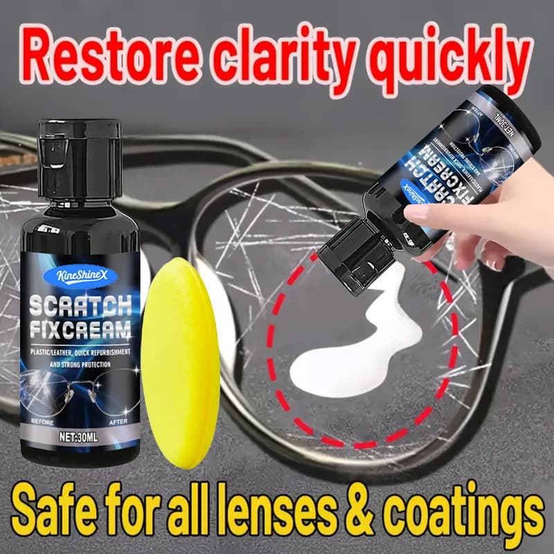 Pasta De Reparo De Arranhões De Lentes , Limpador Líquido , Removedor De Polimento Para Óculos Com Esponja cupionbr