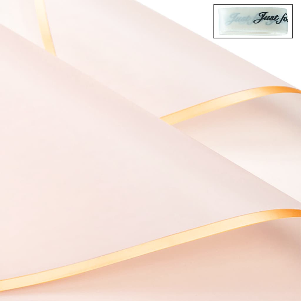 Uniwity KIT 20 Unidades Papel De Embrulho De Flores Meio Transparente adicionar fita de embalagem