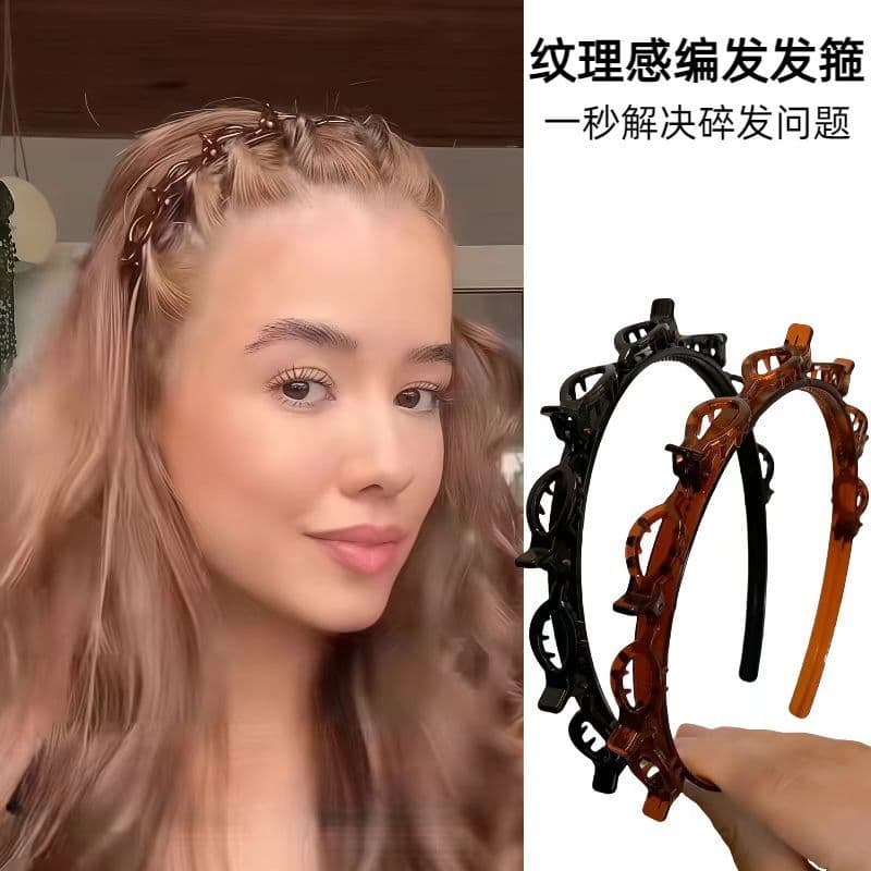 Uma Faixa De Cabelo Trançada De Camada Dupla Para Celebridades Da internet Femininas , Novo Estilo Sofisticado De Verão 