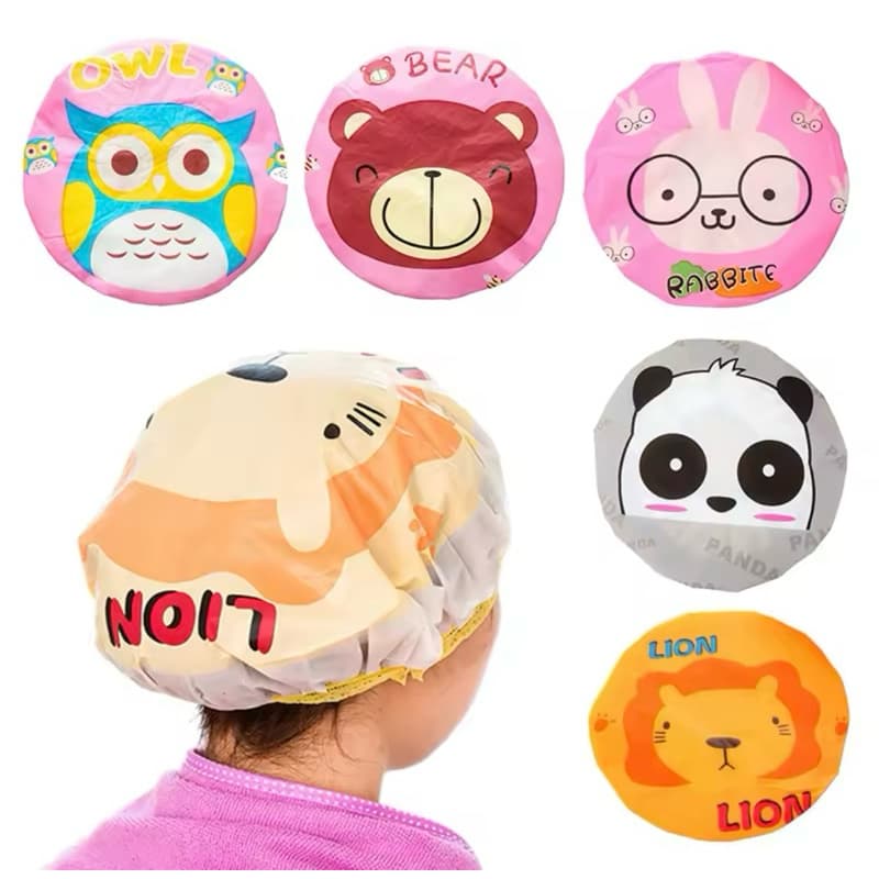 Kit 3/6/9/12 Touca de Banho Impermeável Estampadas Alta Qualidade Estampas Lindas Variadas