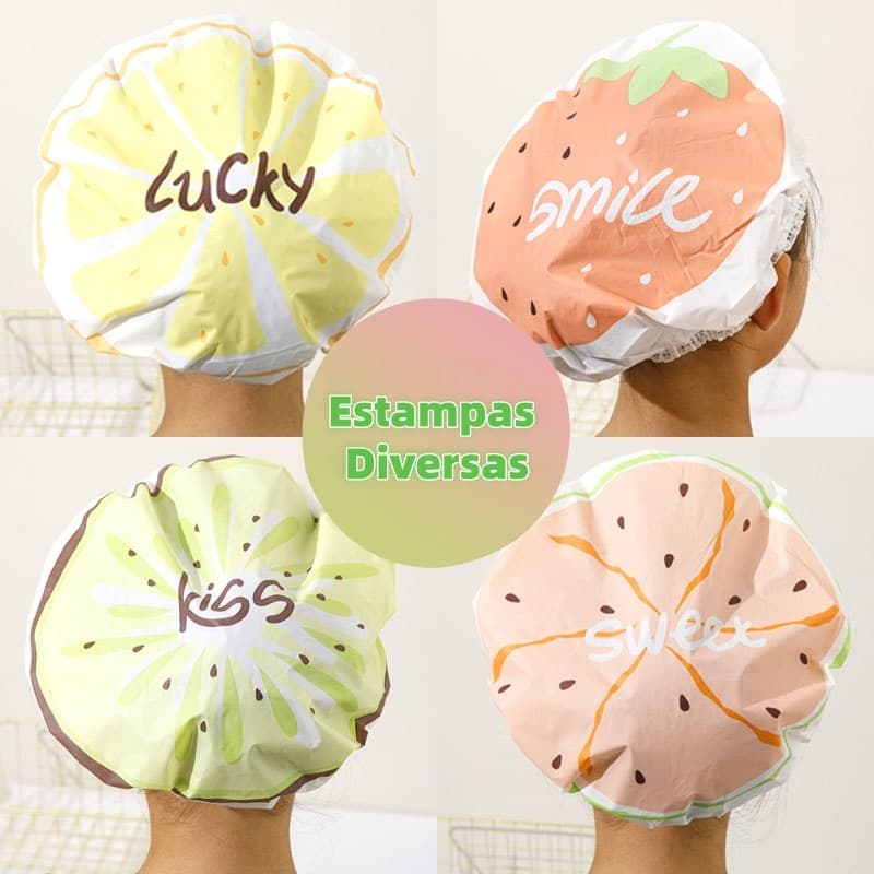 Kit 3/6/9/12 Touca de Banho Impermeável Estampadas Alta Qualidade Estampas Lindas Variadas