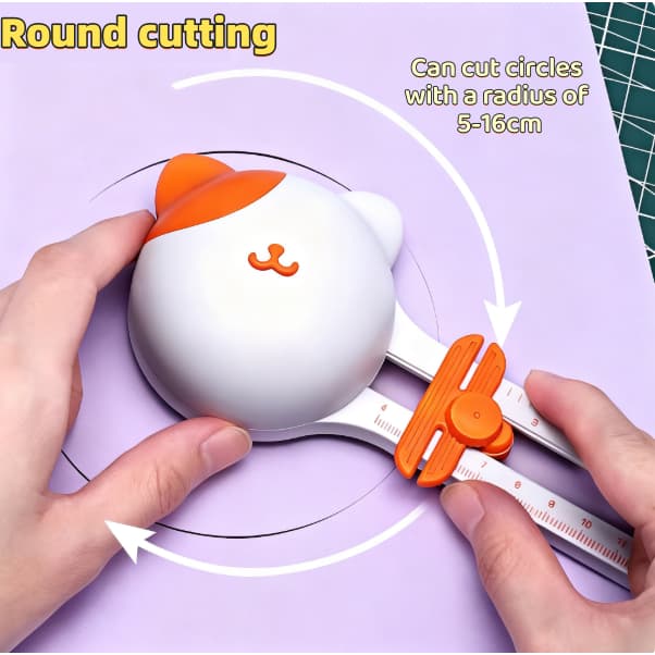 Cortador Circulo 10 a 32 cm diâmetro Guilhotina Refiladora Circular 360º