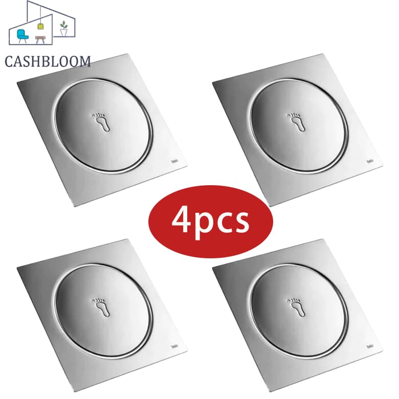 Ralo Click Up Inteligente Quadrado Novo Banheiro Moderno 10Cm Aço Inox