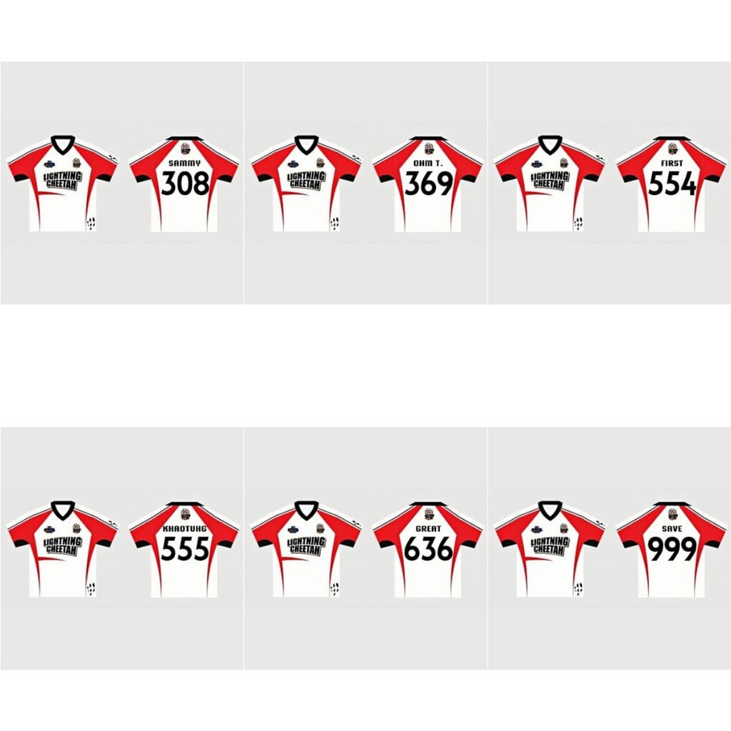 2025 GMMTV Lightning Cheetahs 4x100m Primeira Camisa , Top Esportivo Confortável E Respirável
