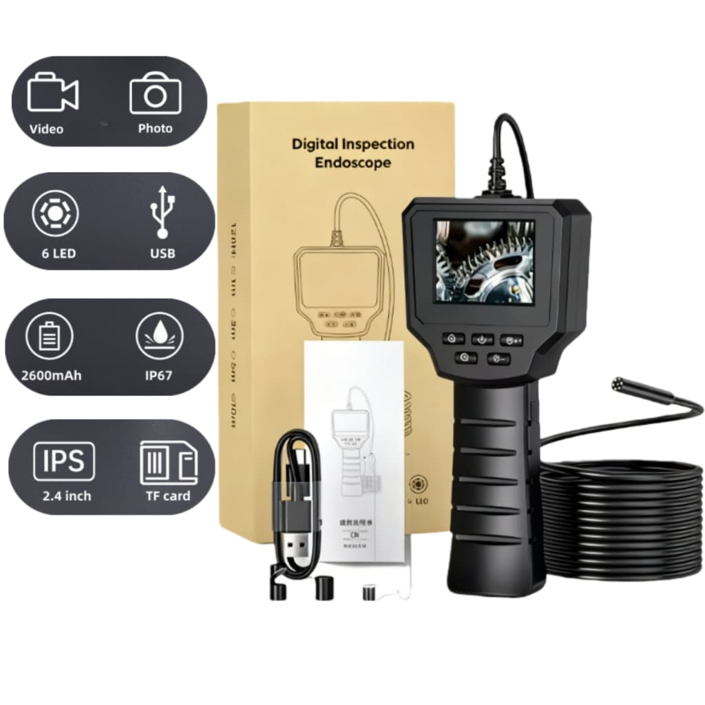 Endoscópio Boroscópio Sonda Câmera Diagnóstico Automotivo 3m