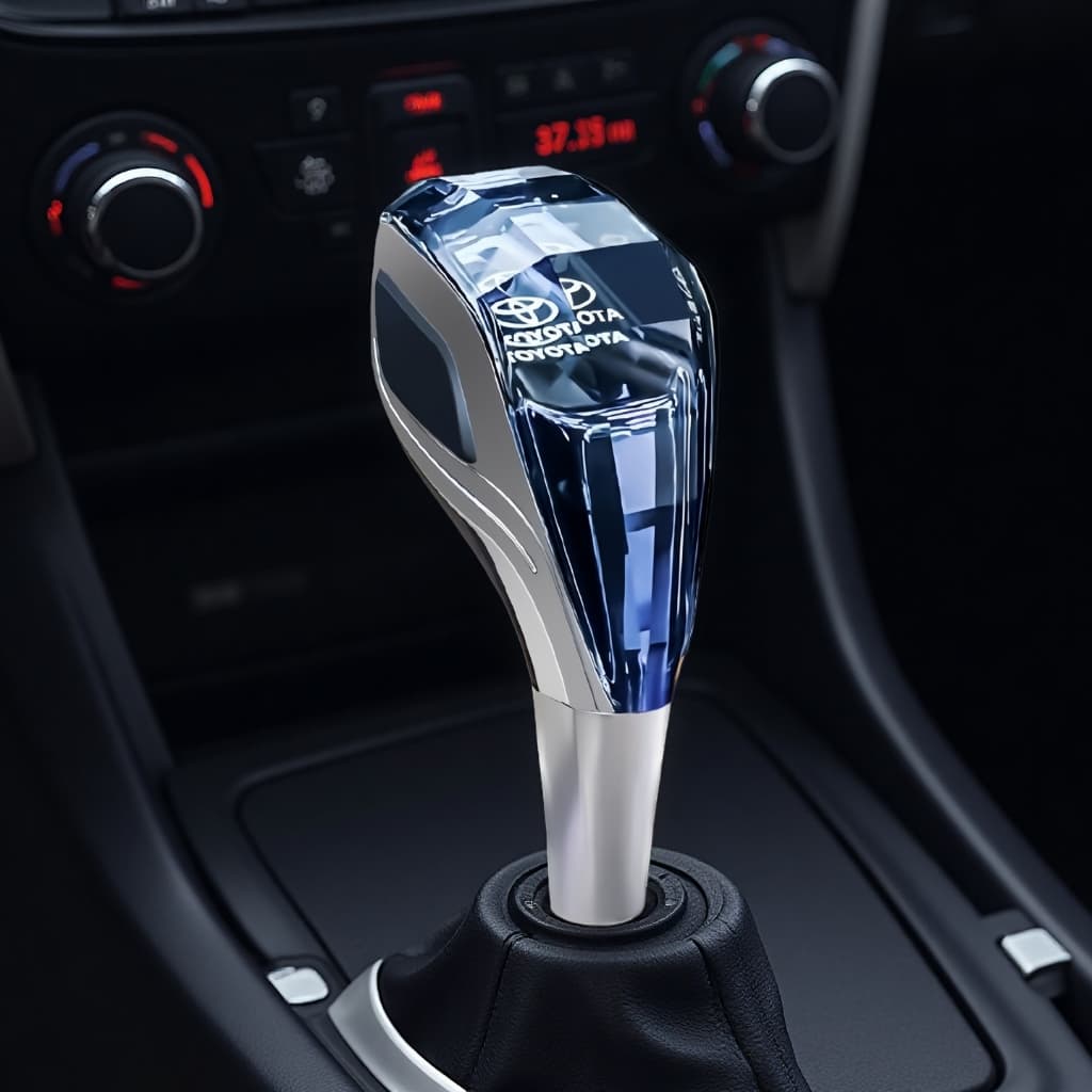 Aplicável a Toyota Hilux SW4, Carolina, botão de câmbio de cristal, alavanca de câmbio luminosa