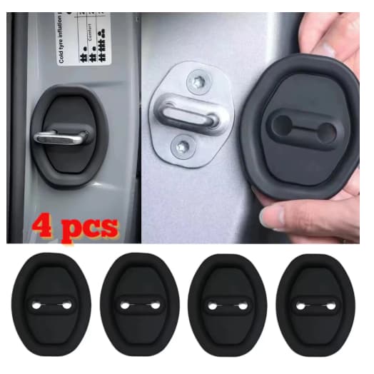 Conjunto De 4 Peças De Almofadas Protetoras De Borracha Para Fechadura De Porta De Carro Portas Evitar Colisão E Impacto