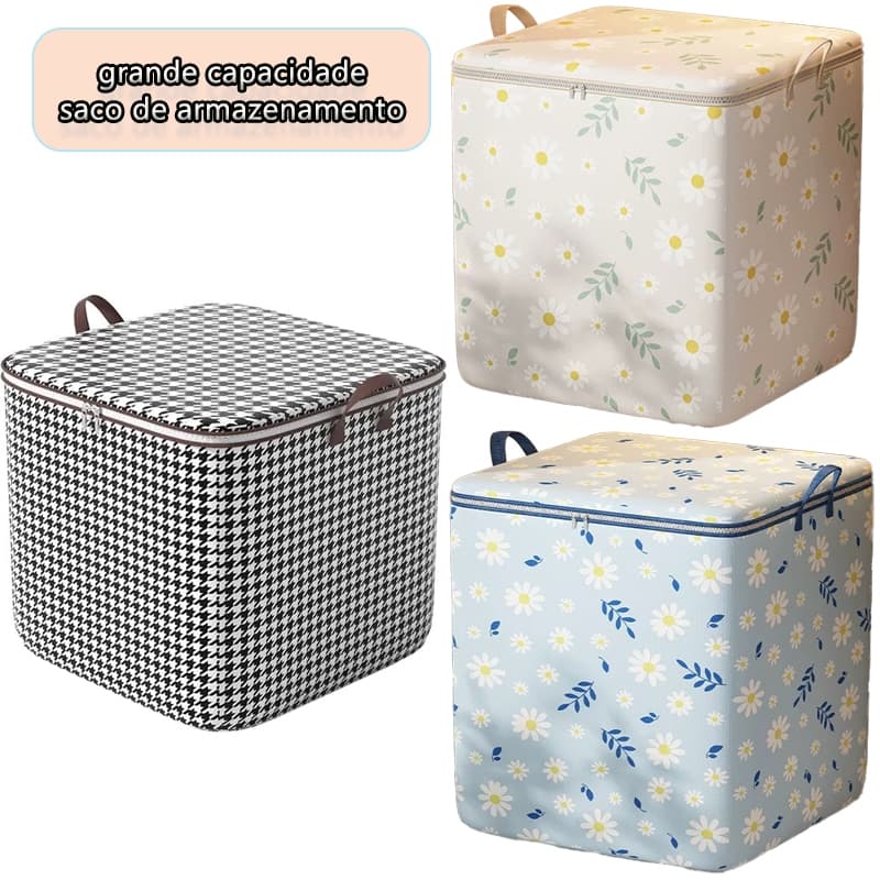 Saco De Armazenamento 185L/145L/115L Tamanho Grande Dobrável Cesta De Lavanderia Caixa De Roupas Para Colcha