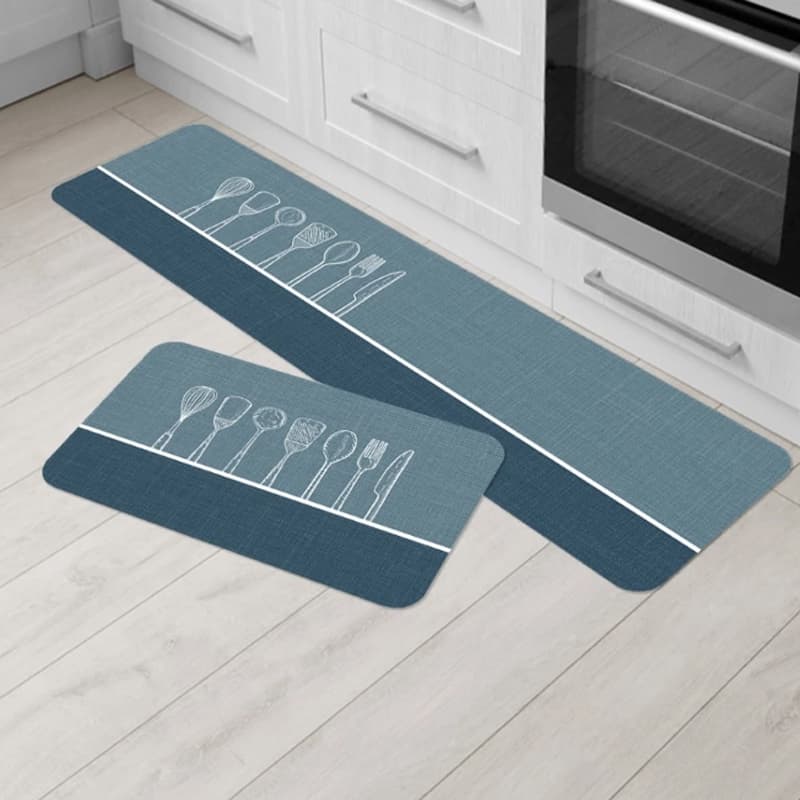 Kit 2 peças tapete de terra da cozinha  Tapete de Argila Diatomácea Absorvente e Seco Rápido Resistente Antiderrapante