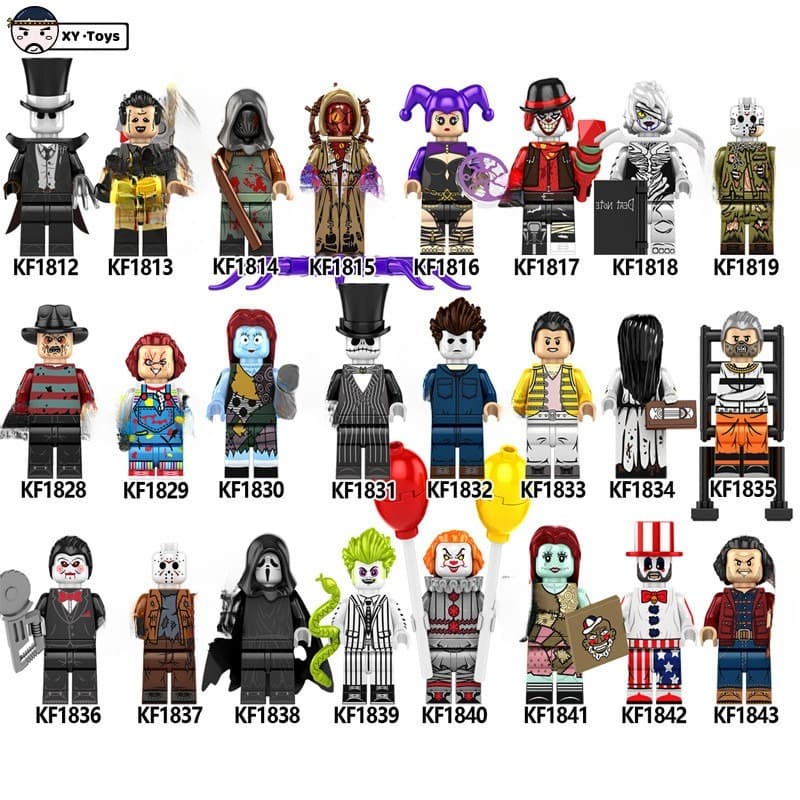 Blocos Brinquedos Infantis Presentes De Aniversário Pequenos Dia das Bruxas Figuras