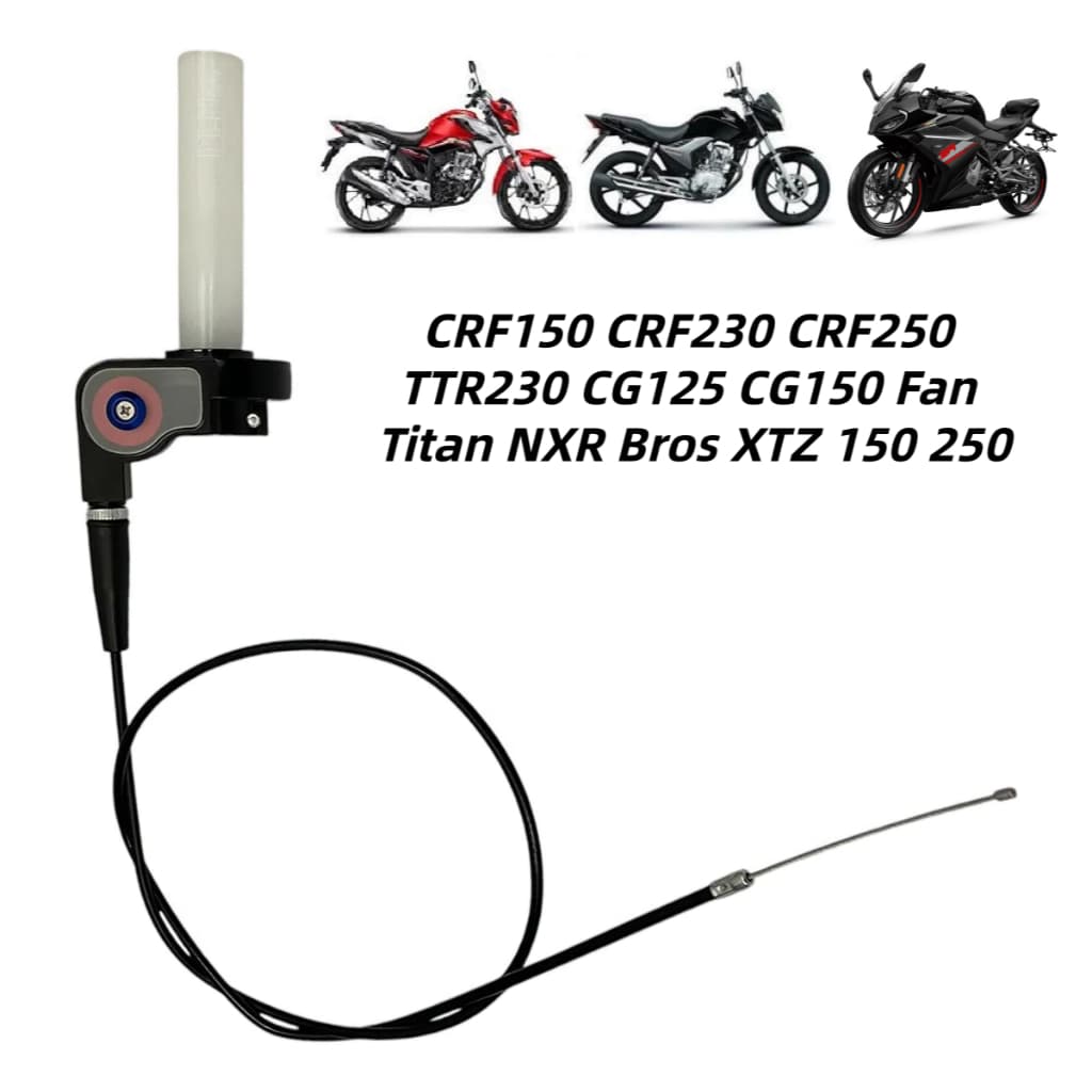 Acelerador punho giro rápido com cabo universal CRF150 CRF230 CRF250 TTR230 CG125 CG150 Fan Titan NXR Bros XTZ