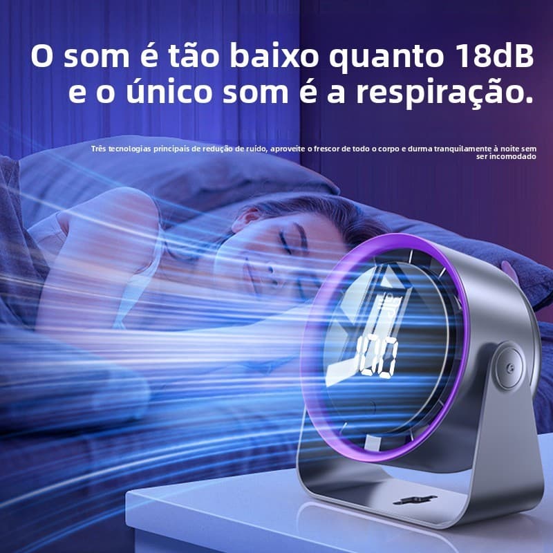 Mini Ventilador USB – Mesa Silenciosa , Compacta E Montável Na Parede , Ideal Para Quarto Casa , Recurso Pendurável