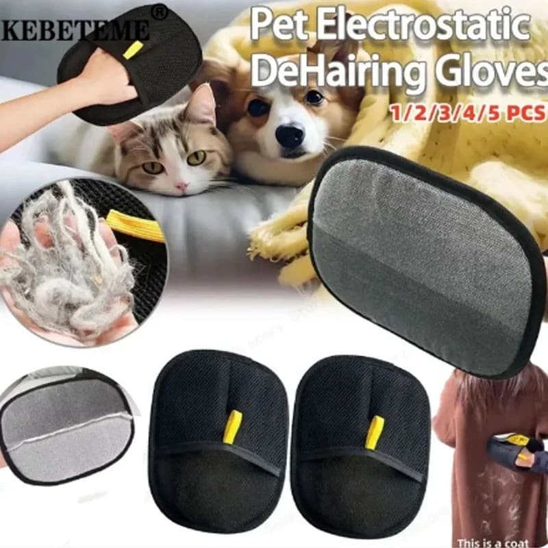 Luvas Eletrostáticas Bidirecionais Para Animais De Estimação – Escova Remoção De Pêlos Gatos , Cães E Pequenos