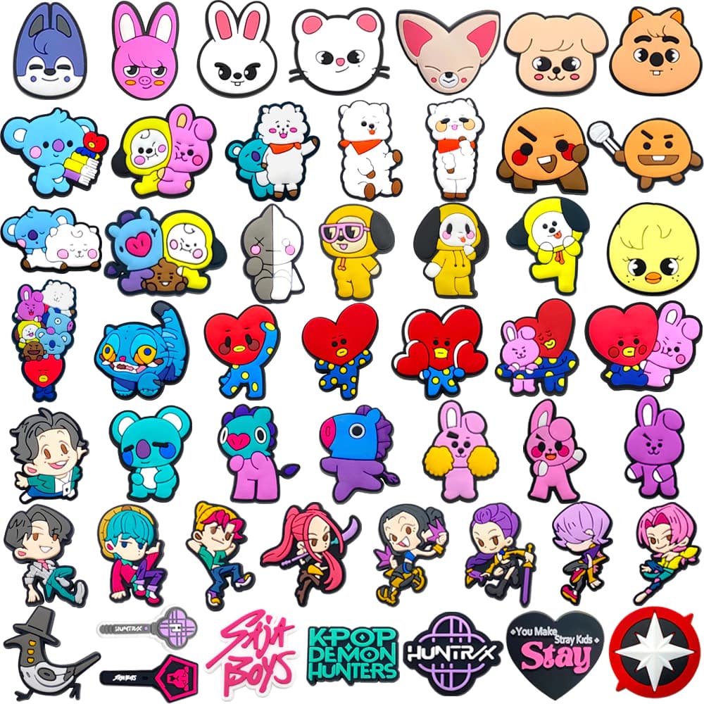 1 Pçs Personagens Bonitos Dos Desenhos Animados Sapatos Encantos Acessórios DIY Tamancos Sandálias De Jardim Presente De