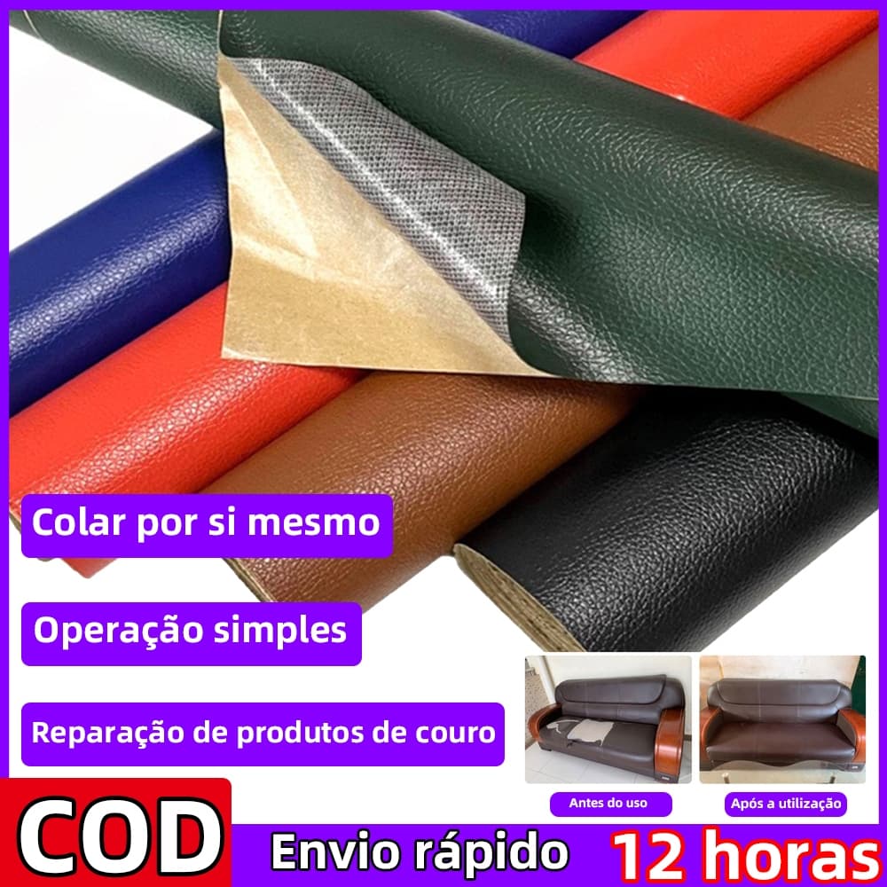 Desconto No Shopee Patch De Reparo De Couro Preto Bege Marrom Escuro Fácil De Aplicar Resistente Ao Desgaste 35x140 60x1