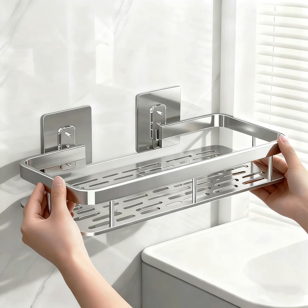 Kit 1/2/3 SUPORTE PARA SHAMPOO PARA USO NO BANHEIRO NA PAREDE de alumínio suporte organizador multiuso
