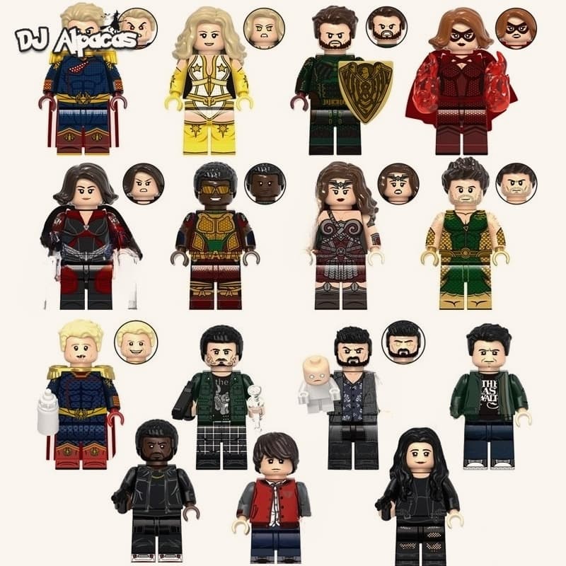 Blocos De Construção Figuras Brinquedo Colecionável GH0583 GH0584 GH0585 XH1910