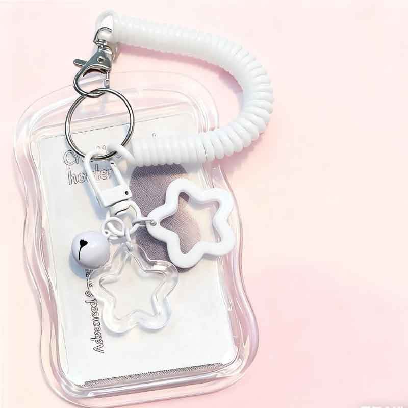 Kpop Photocard Titular Foto Display Com Estrela Chaveiro Ídolo Imagem Protetora Mangas Cartões De Identificação De Crédi