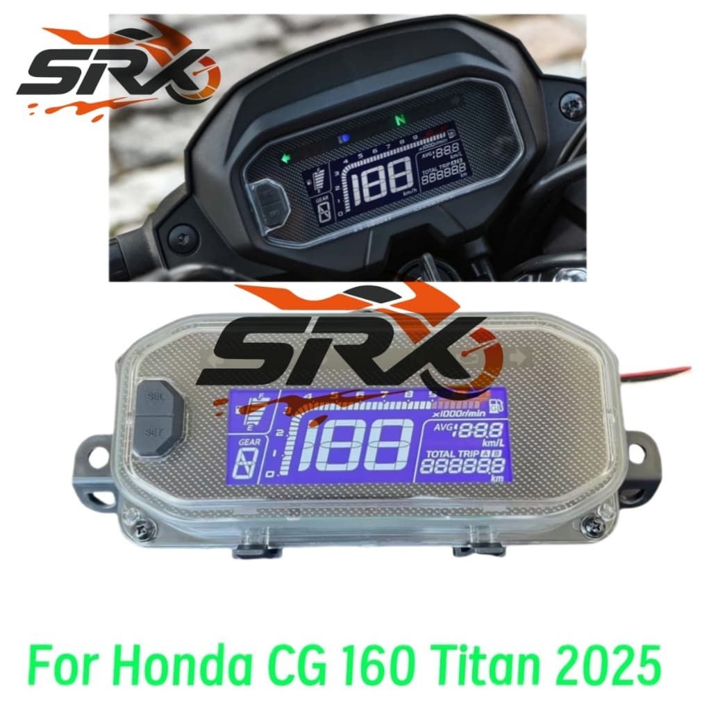 Para Honda CG 160 Titan 2025 LED Velocímetro Digital Tacômetro Medidor Acessórios Da Motocicleta