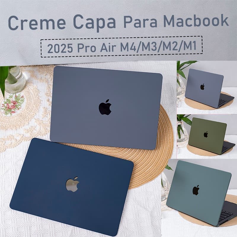 Capa azul escura para MacBook de 13 polegadas (M1, 2020) A2337; A2179; A1932 com protetor de teclado.