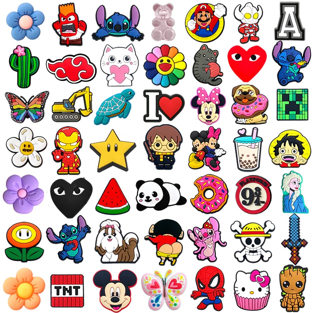 Legal Dos Desenhos Animados Personagem Bonito DIY Sapato Encantos PVC Acessório Decoração