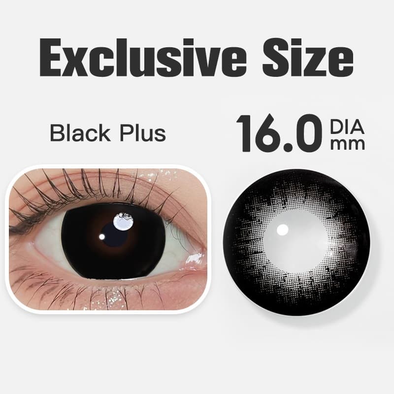 DIA 16.0mm  Lente De Contato 1 Par Magister Marrom/Preto Supersize Olhos Grandes 6 Meses De Uso