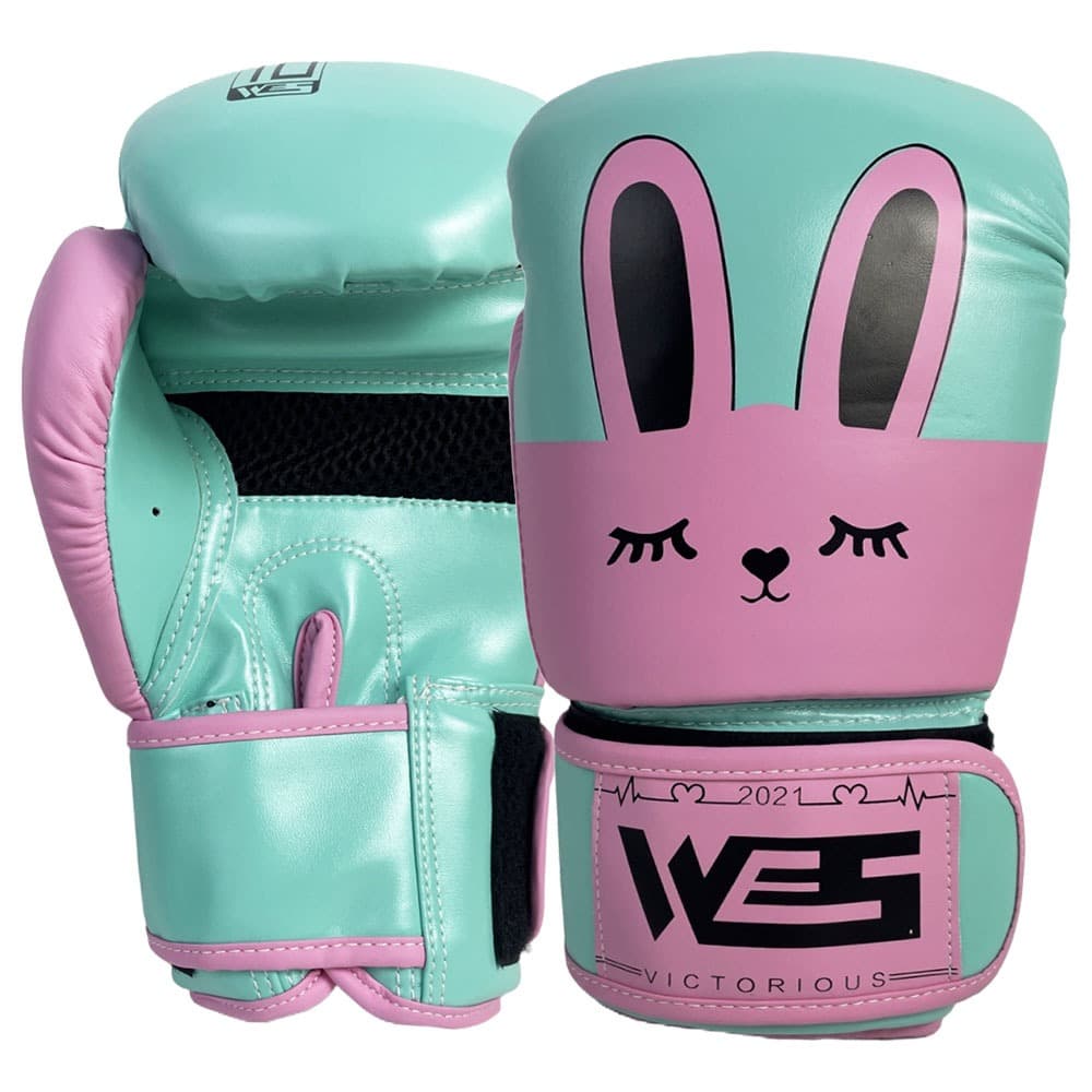 Venda Direta Da Fábrica Luvas De Boxe De Coelho Rosa Fofas 4-28 Anos Escolha De Menina 4 Onças 10 12 Luta mma sanda Trei