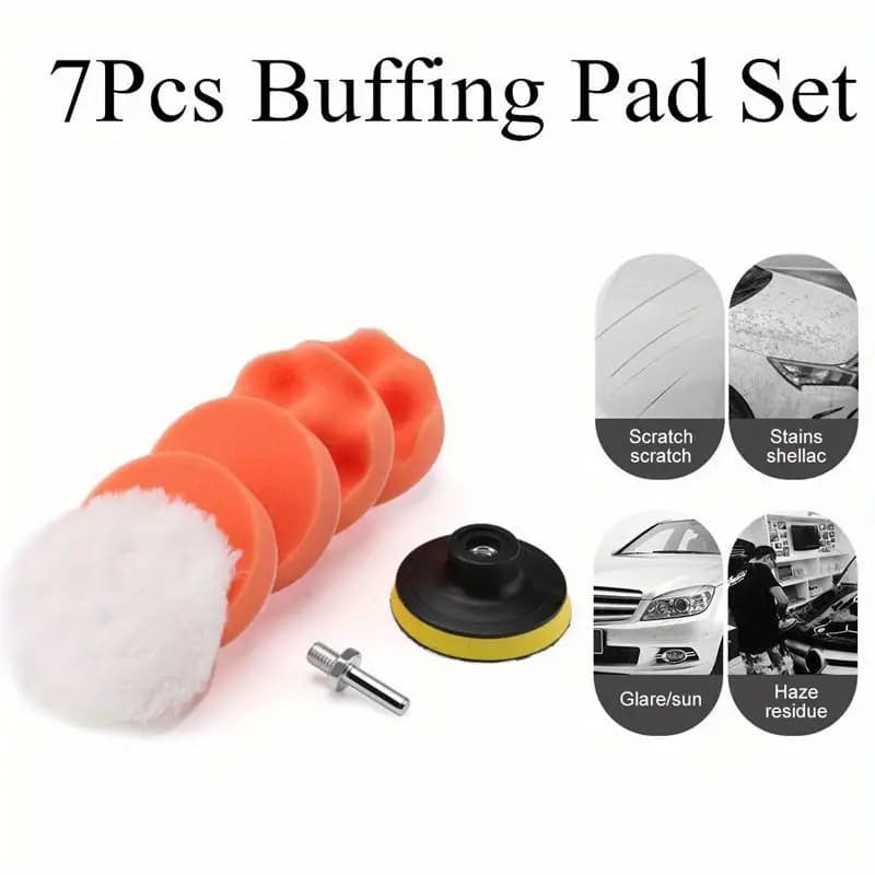 Disco de polimento para depilação de beleza automotiva 7 unidades