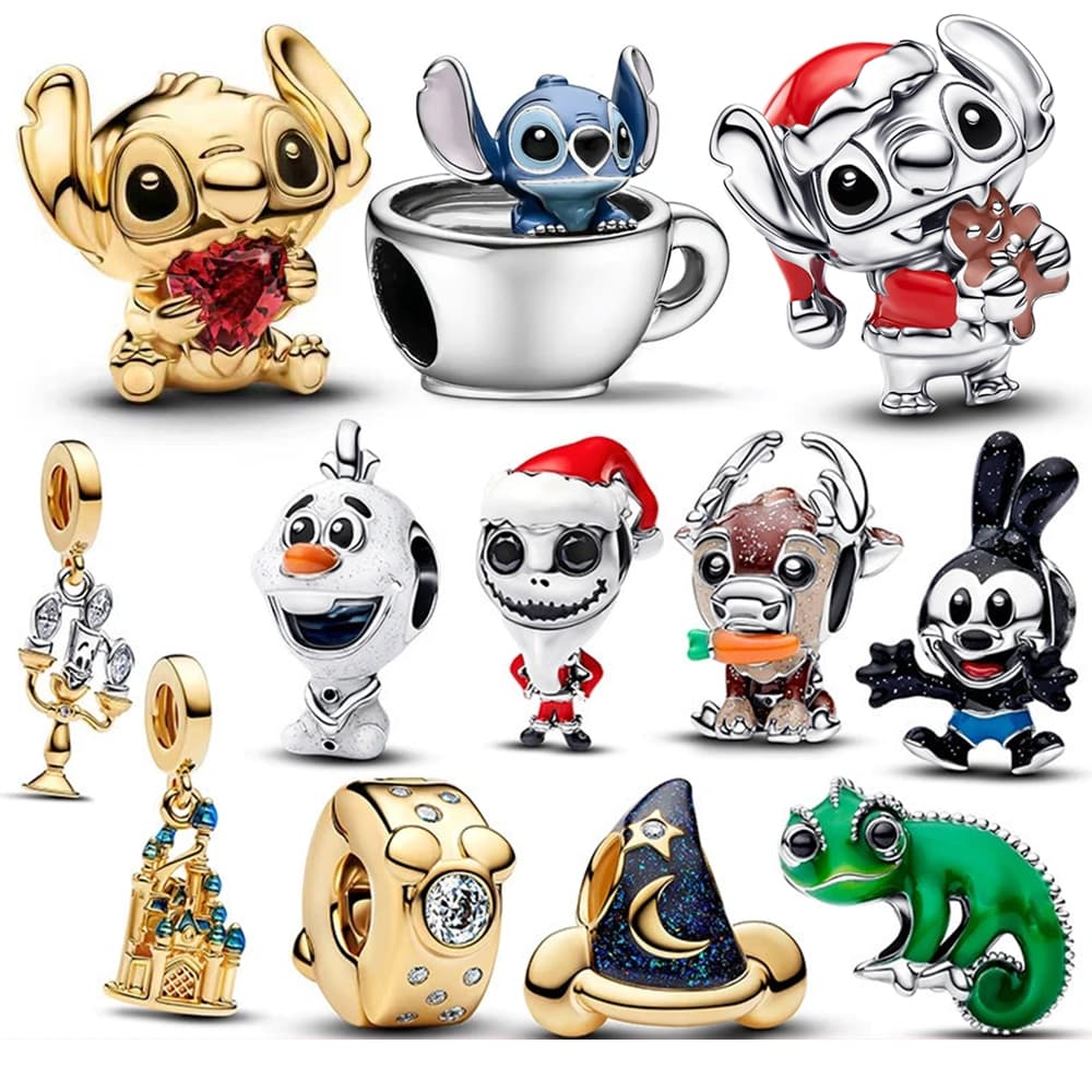 Novo 925 Prata Neve Tesouro Charme Adequado Para Esterlina Pulseira Feminina Chaveiro DIY Aniversário Presente Do Feriad