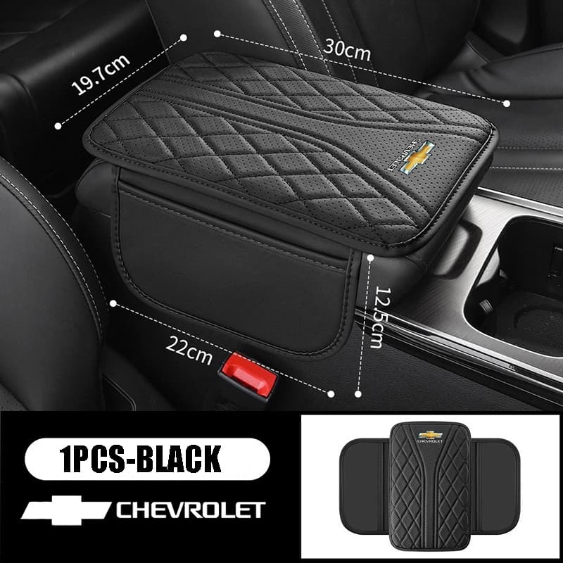 Fit fir Chevrolet Spin Malibu Onix Trailblazer Colorado Cruze Capa De Couro PU Respirável Para Console Central Apoio De 
