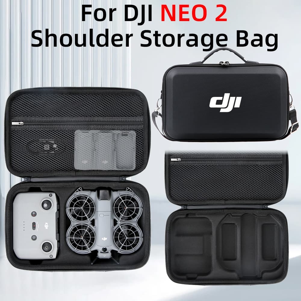 PU Bolsa Transversal Compatível com DJI NEO2 Standard Combo Resistente a Quedas Desgaste Água